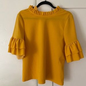 Ruffle Sleeve Dress Top